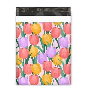 Trendy Tulips 🌷 Poly Mailers 10x13 Pack of 25